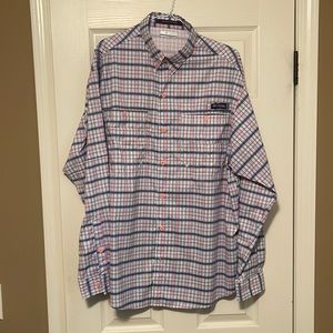 Columbia pfg button shirt long sleeve lg